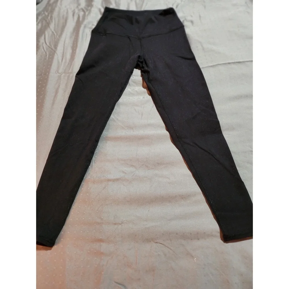 Alo Yoga High Waist Leggings Black Womens Activewear Yoga Pants W5475R Size XS